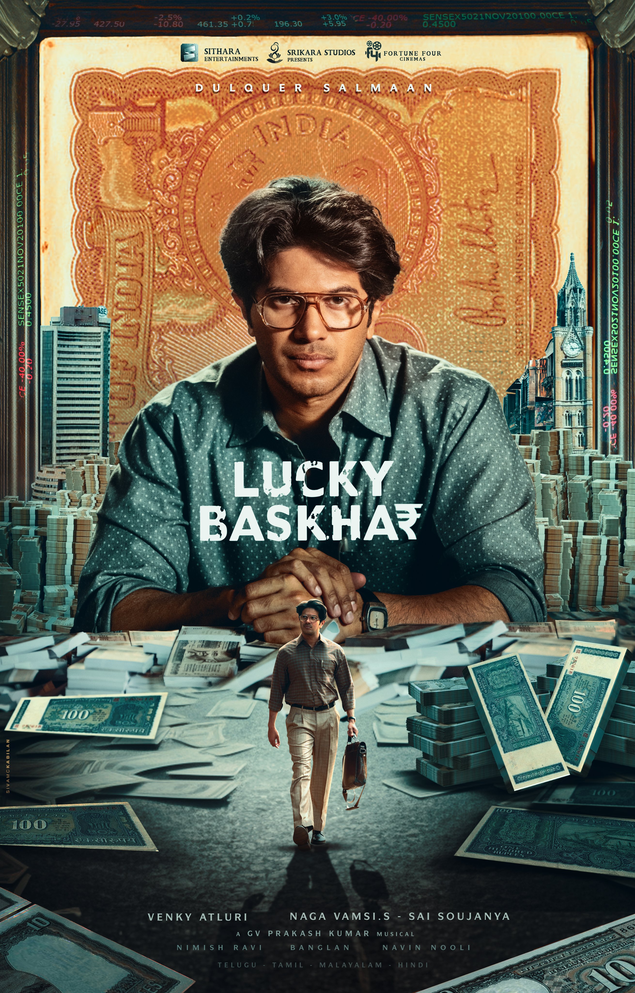 Lucky Baskhar (2024) Hindi Dubbed Full Movie Watch Online HD